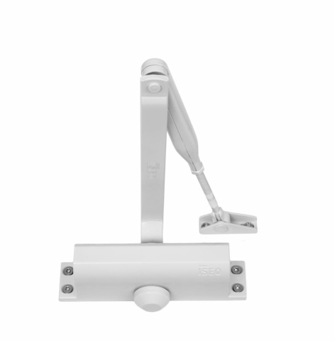 Accesorii - AMORTIZOR HIDRAULIC DE USA ISEO ALB 37L100004; Forță de inchidere: EN 2/3/4 selectabila pentru usi cu latimea de până la 1.100 mm (forta fixa EN 3 în configurație cu brațe paralele pentru uși cu lățim
