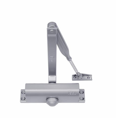 Accesorii - AMORTIZOR HIDRAULIC DE USA ISEO ARGINTIU 37L100003; Forță de inchidere: EN 2/3/4 selectabila pentru usi cu latimea de până la 1.100 mm (forta fixa EN 3 în configurație cu brațe paralele pentru uși cu 