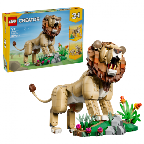 Seturi de constructie - ANIMALE SALBATICE:LEU MAIESTUOS LEGO31386