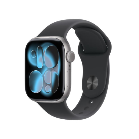 SmartWatch-uri - Apple Watch Series 11 GPS 42mm Space Grey Aluminium Case with Black Sport Band - M/L