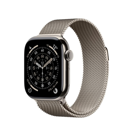SmartWatch-uri - Apple Watch Series 11 GPS + Cellular 42mm Natural Titanium Case with Natural Milanese Loop