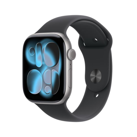 SmartWatch-uri - Apple Watch Series 11 GPS + Cellular 46mm Space Grey Aluminium Case with Black Sport Band - M/L