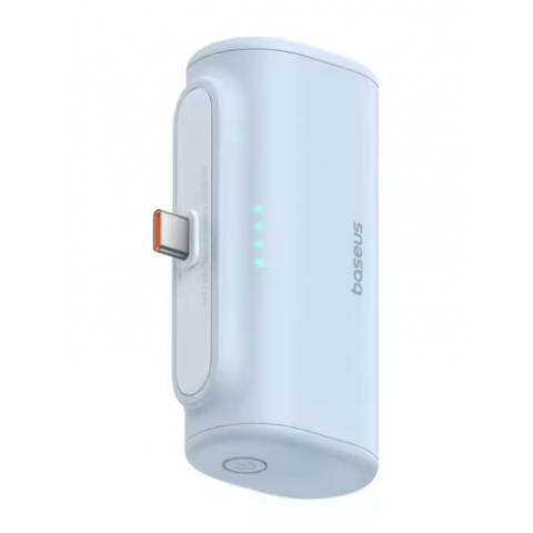 Baterii portabile - Baterie externa Baseus Compact capacitate 5000mAh, 20W, albastru