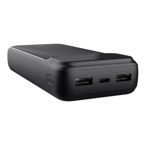 Baterii portabile - Baterie externa Trust Avala, capacitate 20.000mAh, 3 porturi, timp reincarcare 6 ore, negru