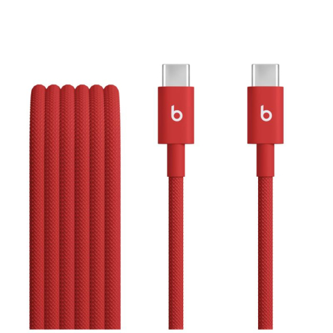 Accesorii - Beats USB-C to USB-C Woven Cable (1.5 m) - Rapid Red
