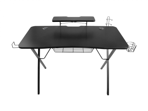 Birouri gaming - Birou gaming Genesis Holm 300, MDF, suporta pana la 60kg, iluminare RGB, negru
