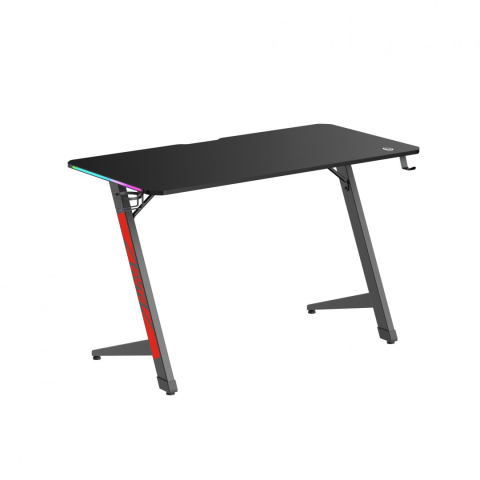 Birouri gaming - Birou Gaming Serioux Razor cu LED RGB, Material: MDF și melamină, plastic, oțel, Dimensiuni birou 1200x600x750mm, Dimensiuni blat (LxlxA) 1200x600x15mm, Greutate suportata 75kg, Iluminare ambientală L