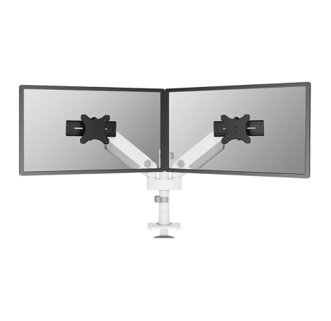 Suporturi TV / Monitor - Brat dublu monitor Neomounts DS65S-950WH2; pentru display-uri cu diagonale 24"-34", sistem de prindere VESA 75x75~100x100, greutate maxima suportata 11 - per ecrankg, full motion, tilt +70°, swivel 90