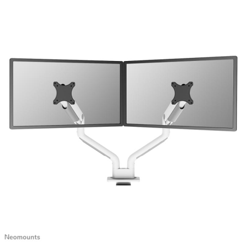 Suporturi TV / Monitor - Brat dublu monitor Neomounts DS70S-950WH2; pentru display-uri cu diagonale 17"-35", sistem de prindere VESA 75x75~100x100, greutate maxima suportata 18 - per ecrankg, full motion, tilt 90°, swivel 90°