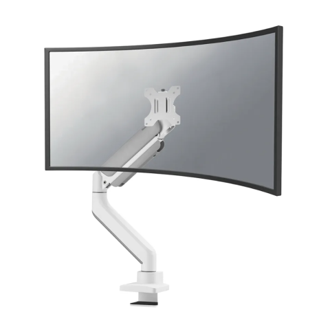 Suporturi TV / Monitor - Brat monitor pentru ecrane curbate Neomounts DS70PLUS-450WH1; pentru display-uri cu diagonale 17"-49", sistem de prindere VESA 75x75~100x100, greutate maxima suportata 18kg, full motion, tilt +45°, sw