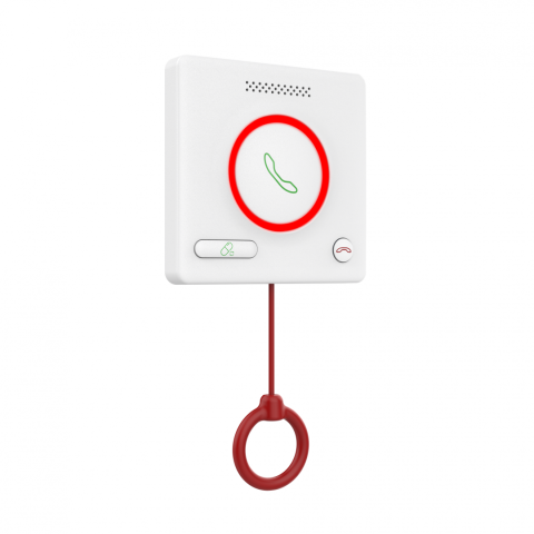 Dispozitive apelare - BUTON DE APELARE MEDICALA Hikvision DS-KHH6020X;  1x RJ45 port, alimentare: DC12V/private POE, protectie: IPX5 Intercomunicare bidirecțională și alarme inteligente: - Comunicarea vocală clară între pa