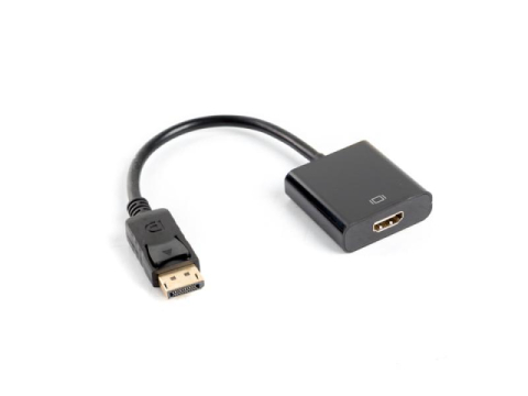 Cabluri periferice - Cablu adaptor DisplayPort(M) 1.2  HDMI(F) 10 cm negru
