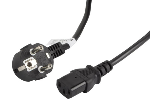 Cabluri periferice - Cablu alimentare CEE 7/7  IEC 320 C13 3 m VDE negru