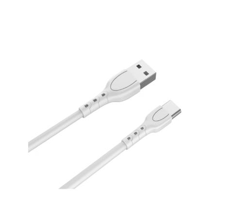 Cabluri periferice - Cablu Fast-Charge Lemontti USB-A la Type-C, lungime 0.5m, material: PVC , putere: 3A(5V/3A), alb