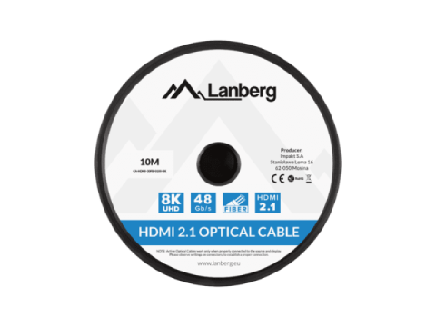 Cabluri video - Cablu HDMI M/M v2.1 10 m optic negru AOC