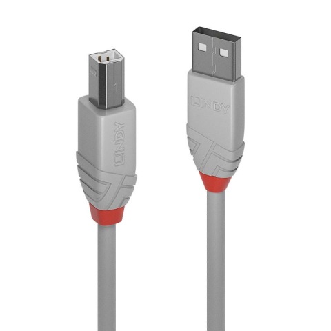 Cabluri periferice - Cablu Lindy 1m USB 2.0 Type A to B Ant
