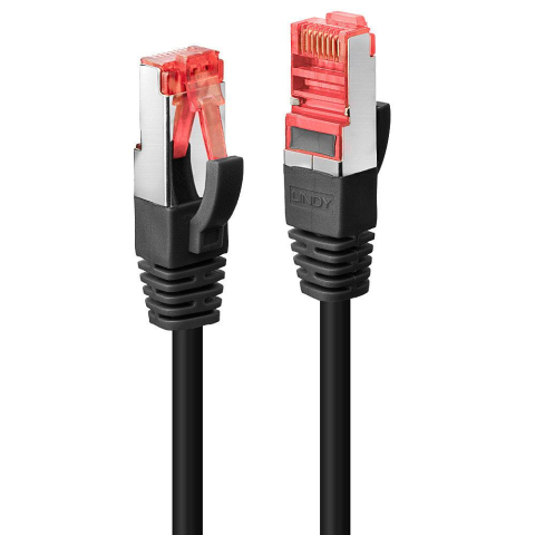 Cabluri retea - Cablu Lindy Cat.6 S/FTP Network Black, lungime 1m, latime de banda suportata 250MHz, material polycarbonate, negru