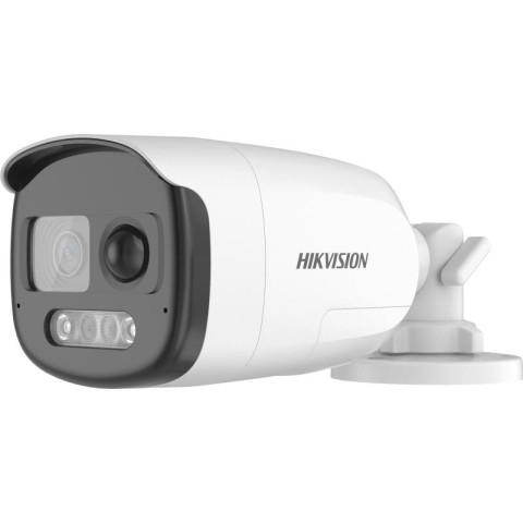 Camere supraveghere - Camera de supraveghere Bullet 2MP Hikvision DS-2CE12DF3T-PIRXOS(2.8MM), lentila fixa: 2.8, iluminare min: Color: 0.0005 Lux @ (F1.0, AGC ON), 0 Lux cu lumina alba: 40m, microfon incorporat, alarma la 