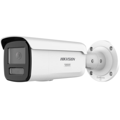 Camere supraveghere IP - Camera de supraveghere IP Bullet 4MP Hikvision DS-2CD2T47G3-LIY(2.8MM), lentila fixa 2.8mm, iluminare min: Color: 0.0005 Lux @ (F1.0, AGC ON),0 Lux  cu lumina alba: 60m, IR: 60m, slot card de memorie: