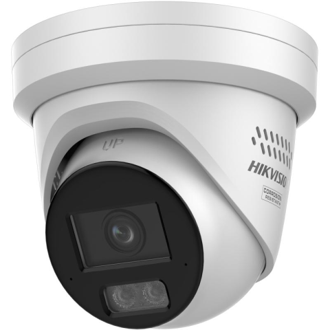 Camere supraveghere IP - Camera de supraveghere IP Turret 4MP Smart Hybrid Light with ColorVu Hikvision DS-2CD2347G3-LIS2UY/SL(2.8MM), lentila fixa 2.8mm, iluminare min: Color: 0.0001 Lux @ (F1.0, AGC ON),0 Lux cu IR 30m, mic