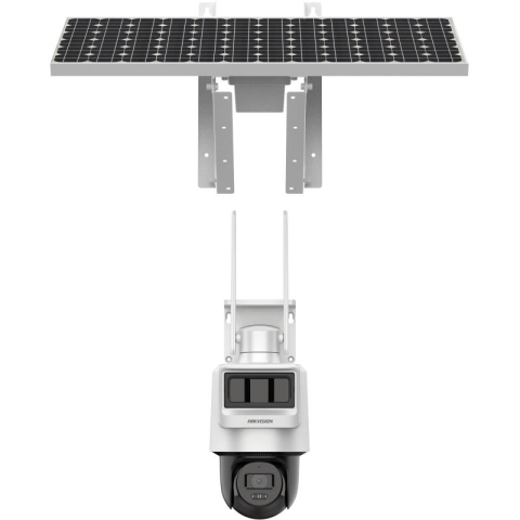 Camere supraveghere IP - Camera PTZ cu panou solar Hikvision 4MP Pro Solar-powered Security PT Camera Setup High quality imaging with 4 MP resolution Dual transducers - PIR and Radar work together for higher detection accurac