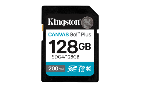 Carduri memorie - Card de Memorie SD Kingston 128GB  Canvas GO Plus CL 10