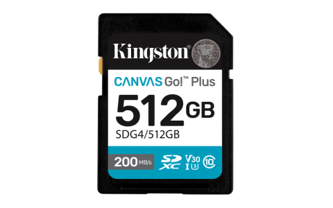 Carduri memorie - Card de Memorie SD Kingston 512GB Canvas GO plus CL 10