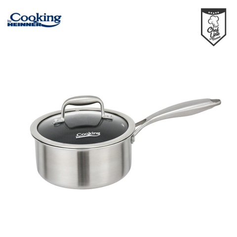 Oale si cratite - CASEROLA CU CAPAC, 16x8.5 CM, 1.6 L, TITANIUM3, COOKING BY HEINNER