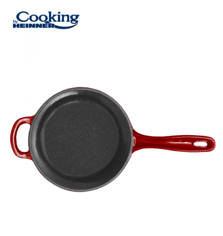 Oale si cratite - CASEROLA FONTA EMAILATA + CAPAC 19 X 9 CM, 1.8 L, RED LINE, COOKING BY HEINNER