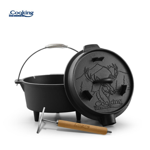 Oale si cratite - CEAUN FONTA PURA + CAPAC DIA 29.5 CM, 6 L, NATURE, COOKING BY HEINNER