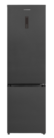 Combine frigorifice - Combina frigorifica HEINNER HCNF-HM377INVDGHC, No Frost, 377 l, Clasa: C, Compresor Inverter, Antracit