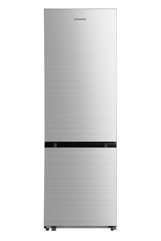 Combine frigorifice - Combina frigorifica HEINNER HCNF-M330INVSE++, No Frost, 330 l, Clasa E, Compresor Inverter, Argintiu