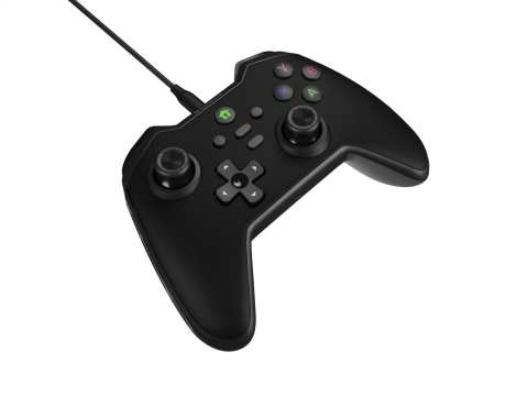 Accesorii console & PC - Controller cu fir Genesis Mangan 300, interfata USB, 19 butoane, negru