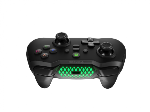 Accesorii console & PC - Controller wireless Genesis Mangan 400, tip Analog/Digital, interfata USB, bluetooth, numar butoane 19, lungime cablu 200 cm, acumulator 000 mAh, compatibilitate Android, iOS, MAC, Windows 10,11,7,8, 