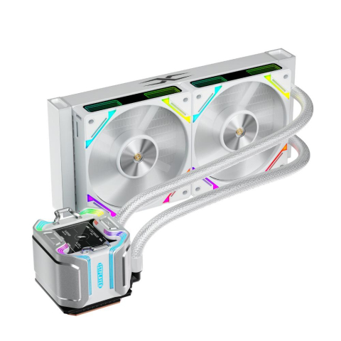 Coolere Procesor - Cooler Procesor 1stPlayer X-Starship 240-wh, Lichid, 12 cm, 2 ventilatoare, aRGB