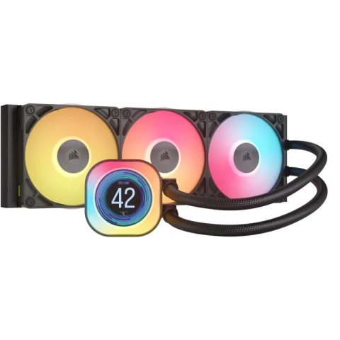 Coolere Procesor - Cooler Procesor CORSAIR iCUE LINK TITAN 360 RX LCD, Lichid, 12 cm, 3 ventilatoare, aRGB