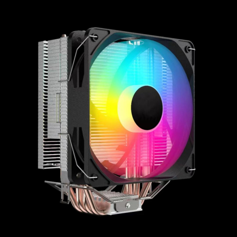 Coolere Procesor - Cooler Procesor Serioux CC92ARGB, dimensiuni 90x90x25mm, viteza ventilator 800-1600±200RPM, TDP: 140W, durata de viata 30 000 ore, ARGB PWM fan, suporta toate seriile INTEL & AMD CPU