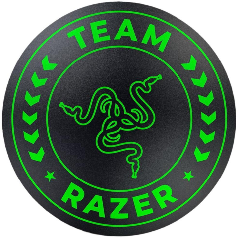 Periferice Diverse - Covor de podea Razer Team Mat, bază anti-alunecaredimensiuni lățime: 1200 mm, adâncime: 1200 mm, negru/verde