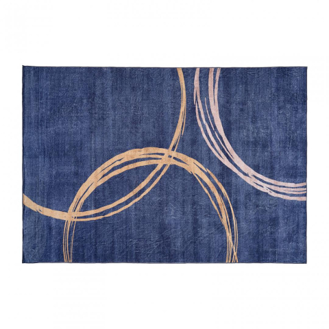 Covoare - Covor printat, CIRCLE  160x230 cm, lavabil cu spate antialunecare, inaltime fir 3mm