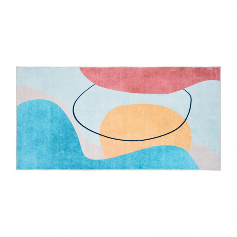 Covoare - Covor printat, ERIN 70x140 cm, lavabil cu spate antialunecare, inaltime fir 3mm