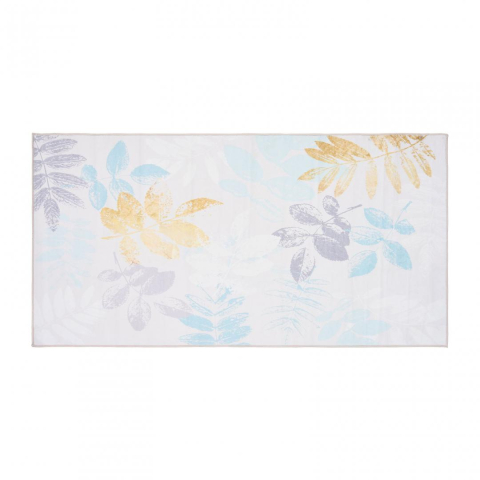 Covoare - Covor printat, LEAFS 70x140 cm, lavabil cu spate antialunecare, inaltime fir 3mm