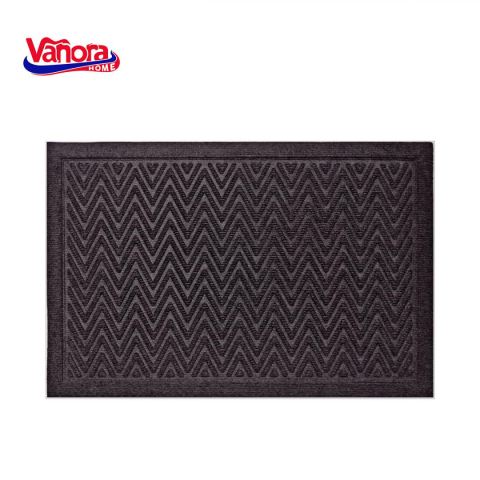 Covorase intrare - COVORAS INTRARE 40X60 CM TEXTIL+CAUCIUC, CLASSIC NEGRU
