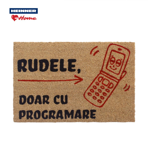 Covorase intrare - COVORAS INTRARE COCOS 60X40CM,FUN, PHONE