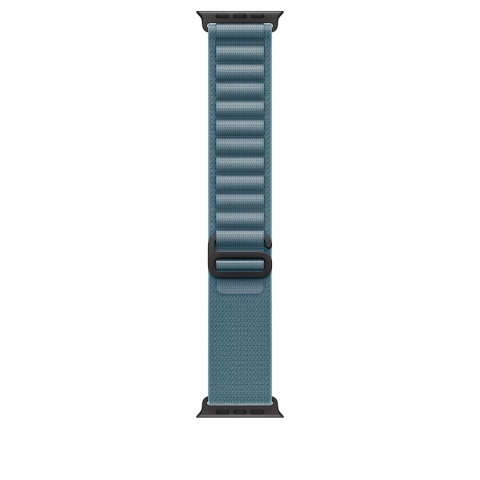 Bratari fitness - Curea pentru Apple Watch 49mm Light Blue Alpine Loop - Large - Black Titanium Finish