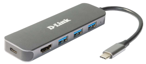 Docking stations - Docking station D-LINK DUB-2333, USB Type-C, 60W, Gri, 2 ani Garantie