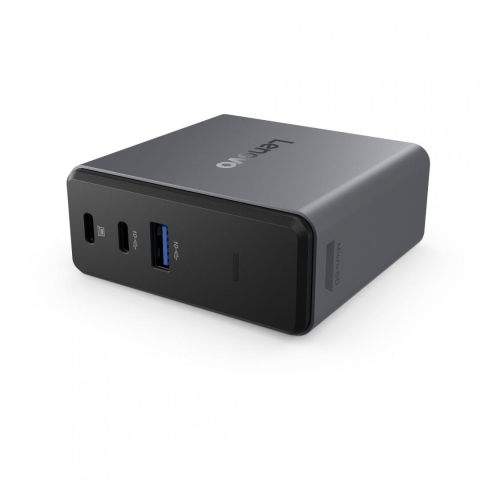 Docking stations - Docking station Lenovo X9 Charging GaN Dock, USB Type-C, 60W, Gri, 3 ani Garantie