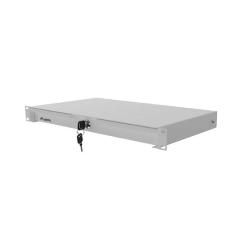 Accesorii - Drawer Lanberg 19", RAL color RAL9004, maximum load 30 kg, Range of adjustment 270 - 520 mm, gri