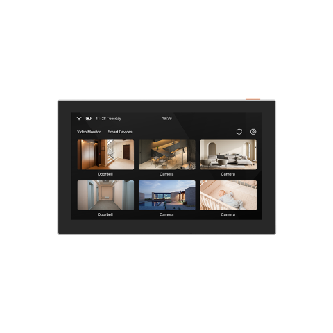 Video - Ecran smart 7'' wireless Ezviz SD7, rezolutie: 1024 × 600, capacitate baterie: 4600 mAh, microfon si difuzor incorporat, wireless: IEEE802.11b, 802.11g, 802.11n, fregventa: 2.4 GHz ~ 2.4835 GHz, dimen