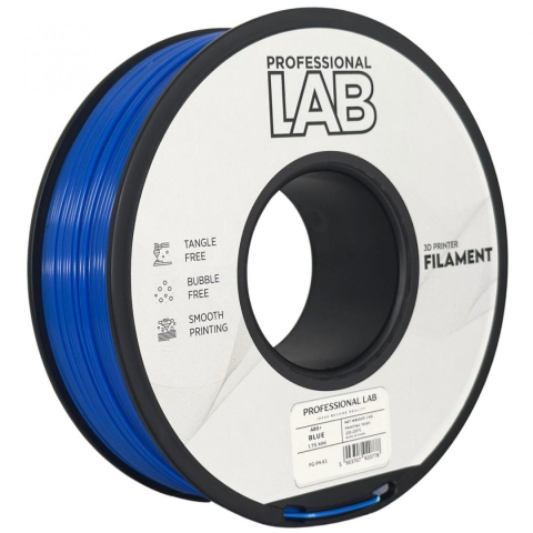 Accesorii imprimare 3D - Filament 3D Proffesional Lab, Diamentru 1.75mm, Greutate: 1KG, Culoare: Albastru, Material: ABS+, Temperatura: 220-250c.