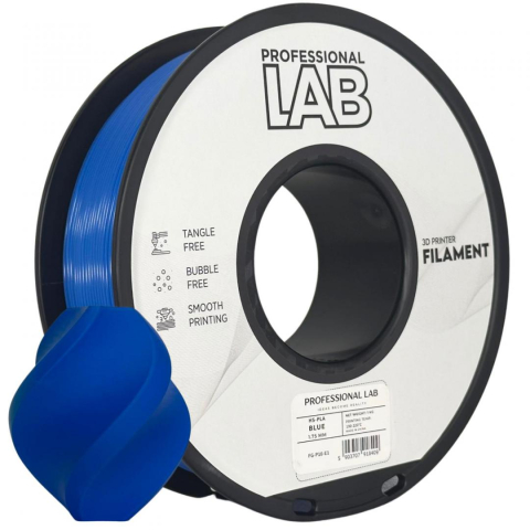 Accesorii imprimare 3D - Filament 3D Proffesional Lab, Diamentru 1.75mm, Greutate: 1KG, Culoare: Albastru, Material: PLA, Temperatura: 180-240c.